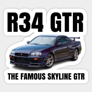 R34 GTR Sticker